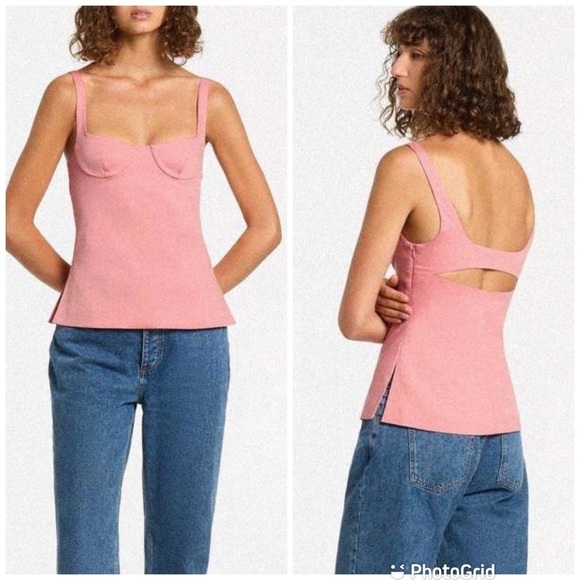 SIR Tops - SIR Giacomo Bustier Top in Pink New with Tags!